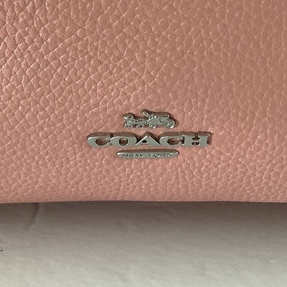 Genuine Coach Pink Handbag with silver chain Hardware brand new - Picture 3 of 11